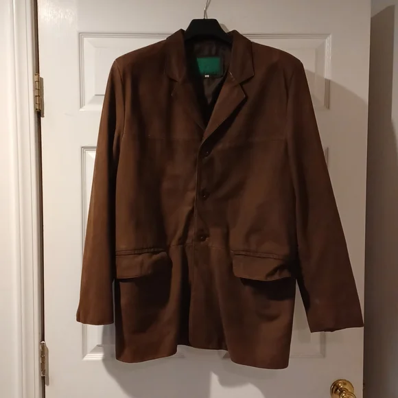 Mens Leather Coat - Picture 1 of 8